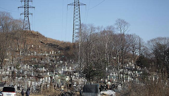 Кладбище в Находке. Фото с места события.