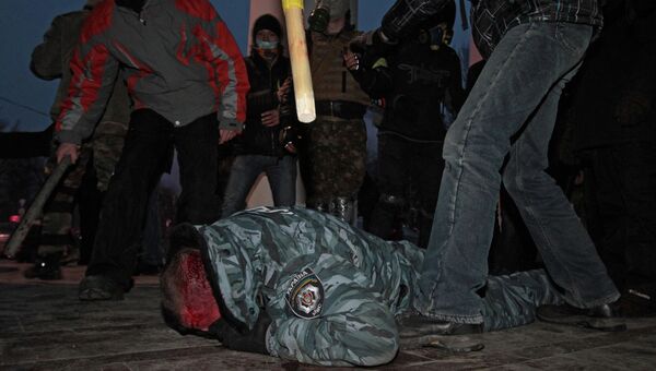 Массовые беспорядки в Киеве 19 января 2014 года, фото с места событий