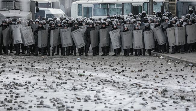 Беспорядки в Киеве. Архивное фото