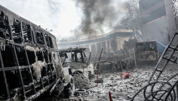 Во время беспорядков в Киеве