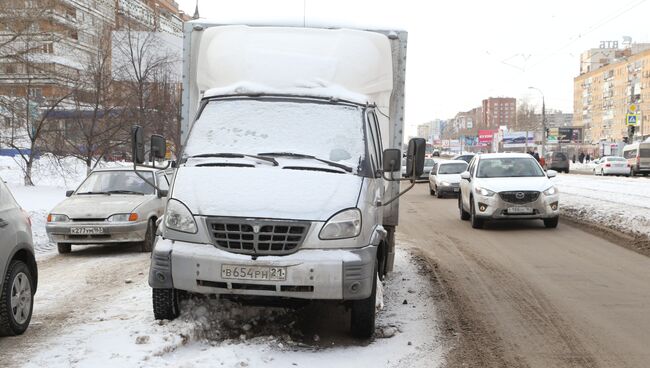 ГАЗель, брошенная на середине дороги  в Самаре, фото с места события