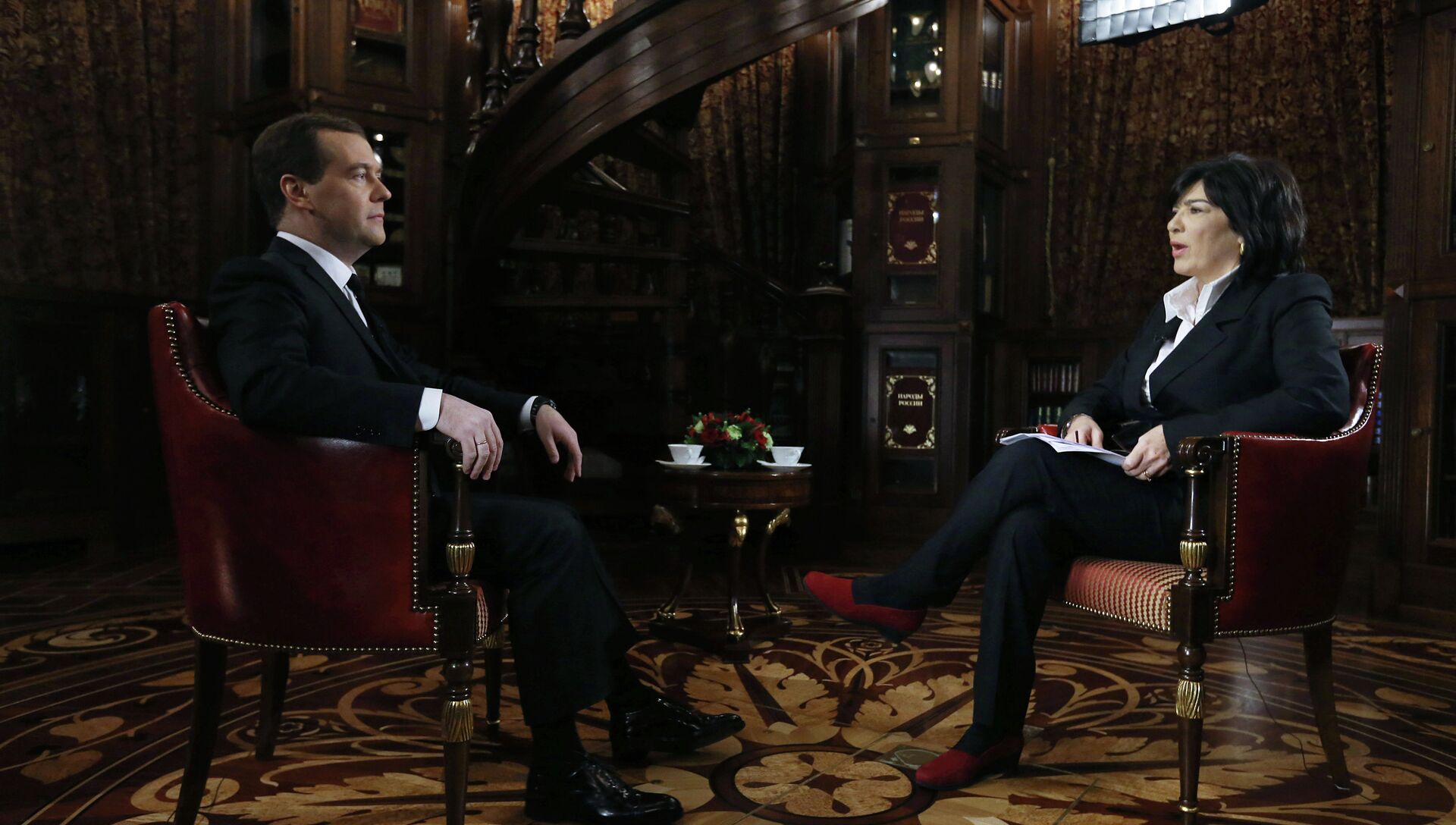 Премьер 24. Amanpour and Medvedev.