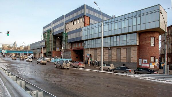 Строящееся здание автовокзала в Новосибирске
