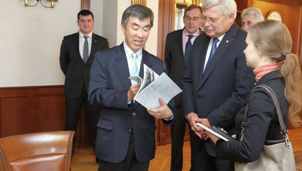 Встреча томского губернатора Сергея Жвачкина с  директором по международным проектам офиса губернатора Токио Сейджи Косуги