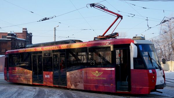 Тематический трамвай в Санкт-Петербурге