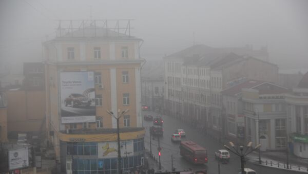 Январский туман во Владивостоке. Фото с места события