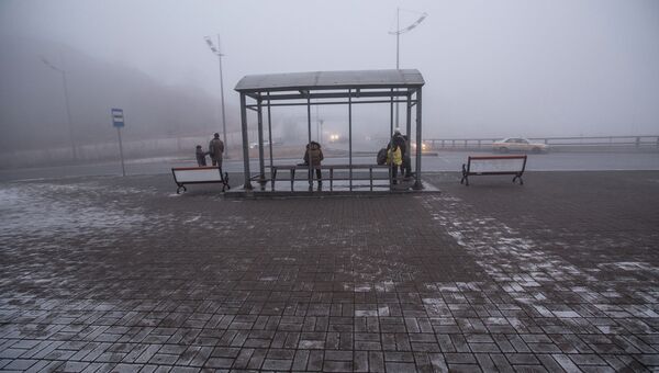 Январский туман во Владивостоке. Архивное фото.