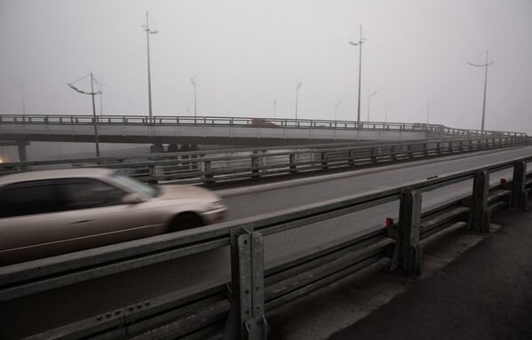 Январский туман во Владивостоке