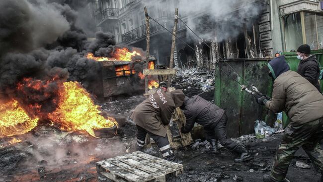 Ситуация в Киеве в январе 2014 года. Архивное фото