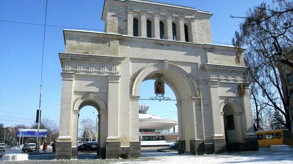 Ставрополь. Тифлисские ворота на проспекте Карла Маркса. Архивное фото