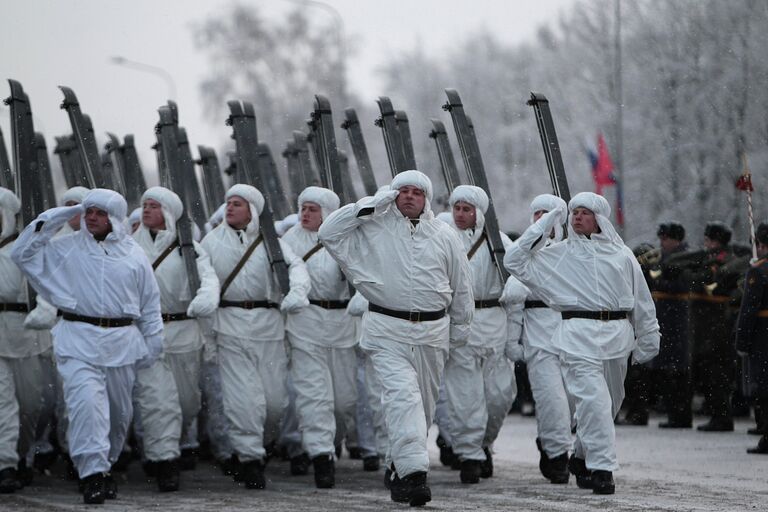 Репетиция парада в честь 70-летия освобождения Ленинграда от фашистской блокады