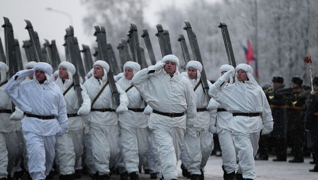 Репетиция парада в честь 70-летия освобождения Ленинграда от фашистской блокады