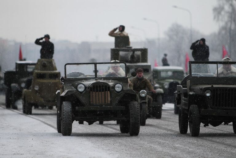 Репетиция парада в честь 70-летия освобождения Ленинграда от фашистской блокады