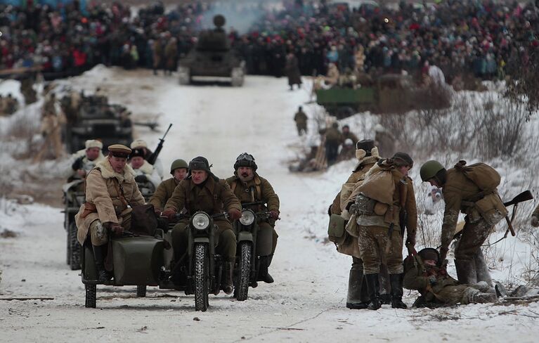 Военно-историческая реконструкция В полосе прорыва, посвященная освобождению Ленинграда от фашистской блокады