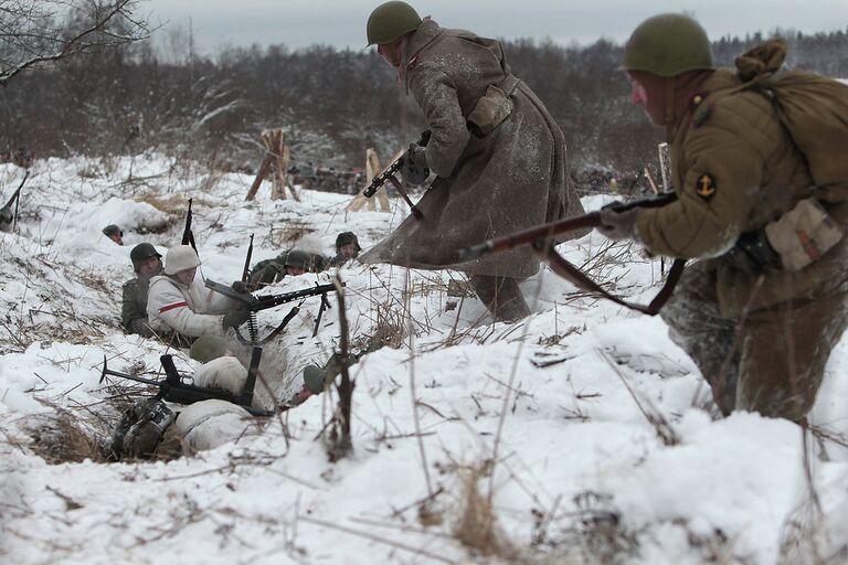 Военно-историческая реконструкция В полосе прорыва, посвященная освобождению Ленинграда от фашистской блокады