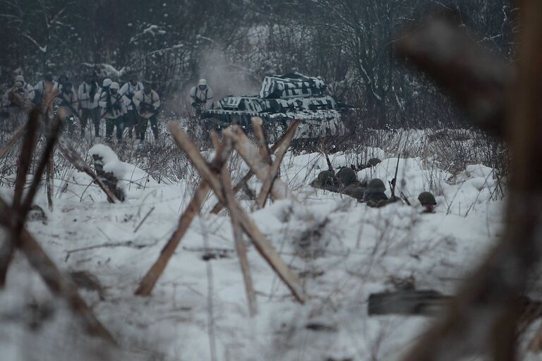 Военно-историческая реконструкция В полосе прорыва, посвященная освобождению Ленинграда от фашистской блокады