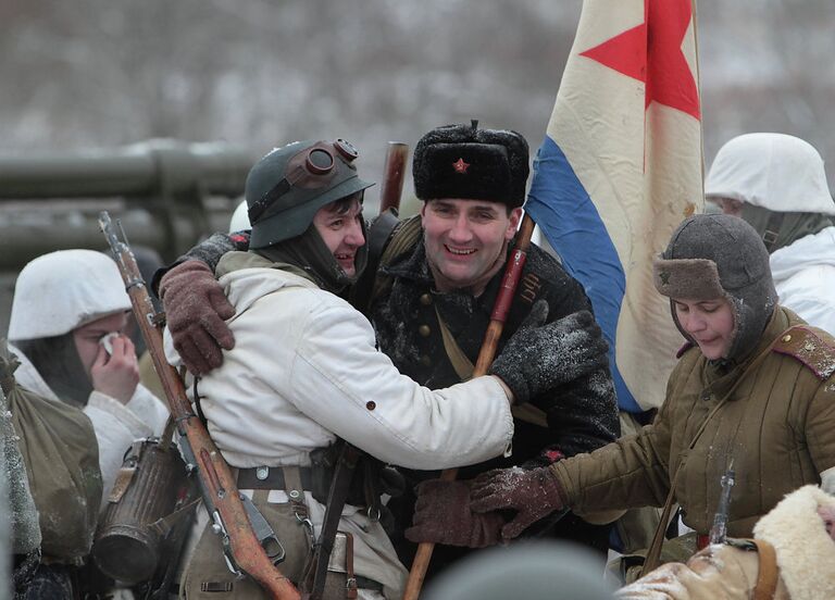 Военно-историческая реконструкция В полосе прорыва, посвященная освобождению Ленинграда от фашистской блокады