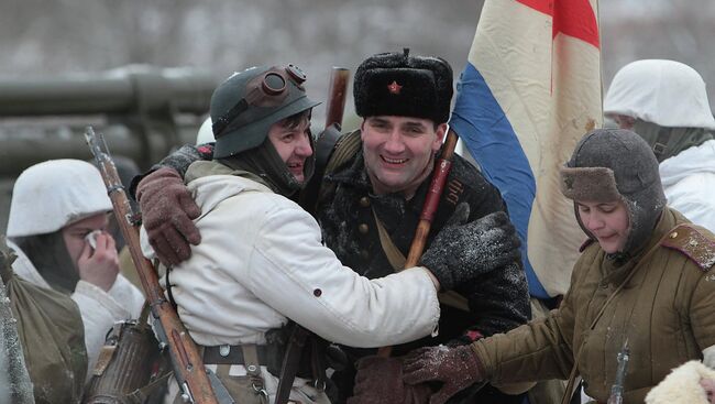 Военно-историческая реконструкция В полосе прорыва, посвященная освобождению Ленинграда от фашистской блокады