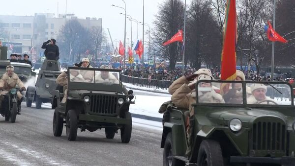 Парад, посвященный 70-летию полного освобождения Ленинграда от блокады