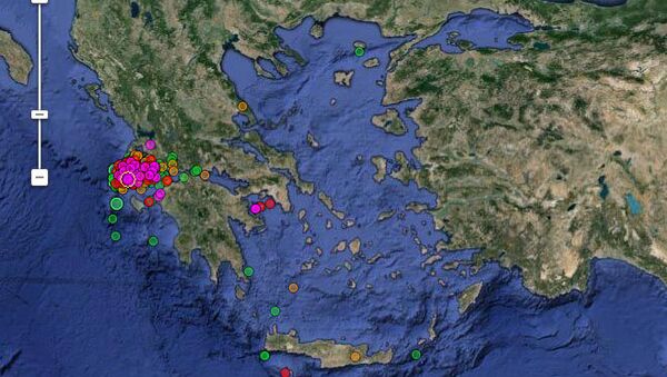 Сейсмическая активность в Афинах