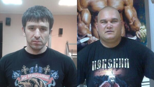 Подозреваемые в убийстве полицейских на Ставрополье Виталий Кленов и Станислав Кочетов