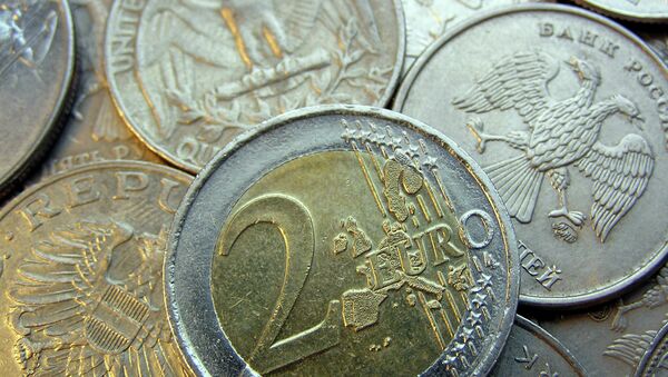 Монета евро. Архивное фото