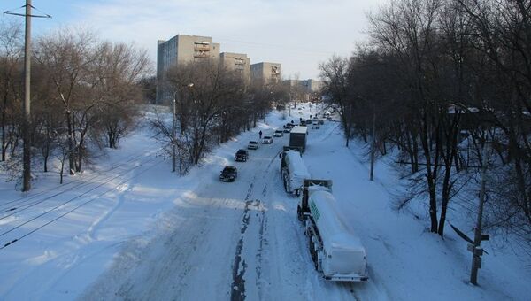 Аномальный снегопад в Ростове, событийное фото