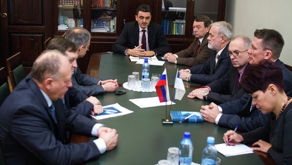 Ректор ТГУ Эдуард Галажинский на заседании с новыми ректорами университета, событийное фото