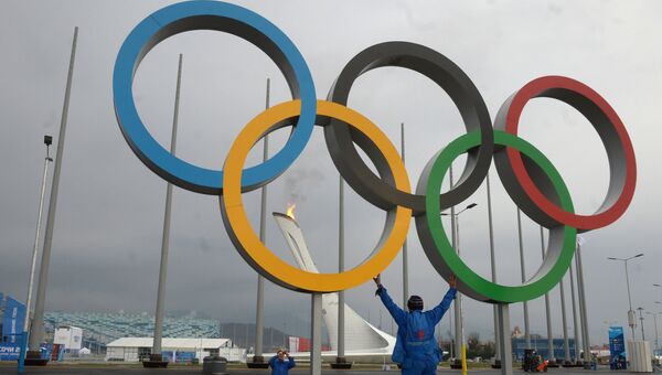 Олимпийские кольца, архивное фото