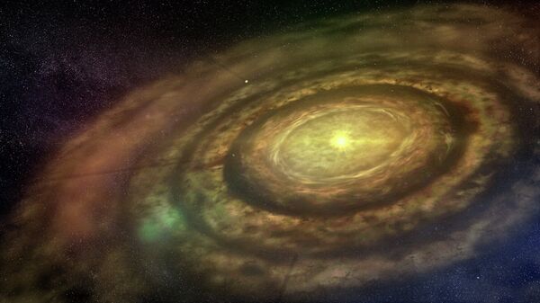 Протопланетный газопылевой диск вокруг звезды