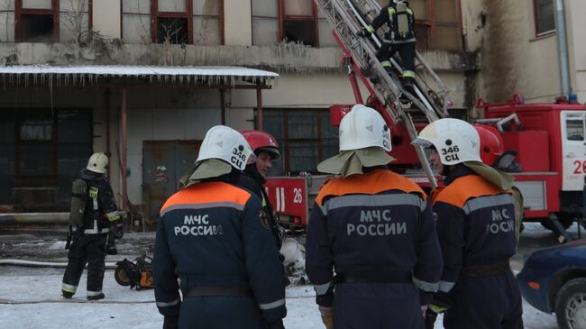 Пожар в Невском районе Санкт-Петербурга