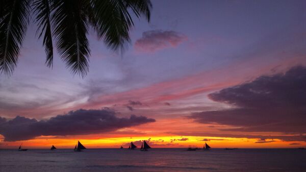 Закат на острове Боракай, фото с места события