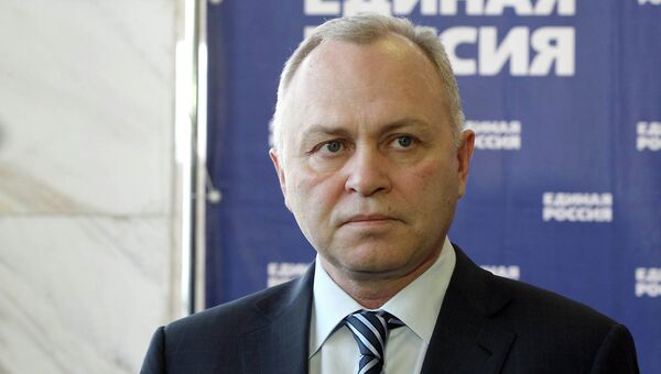 Владимир Знатков, кандидат от партии Единая Россия на выборах мэра Новосибирска. архивное фото