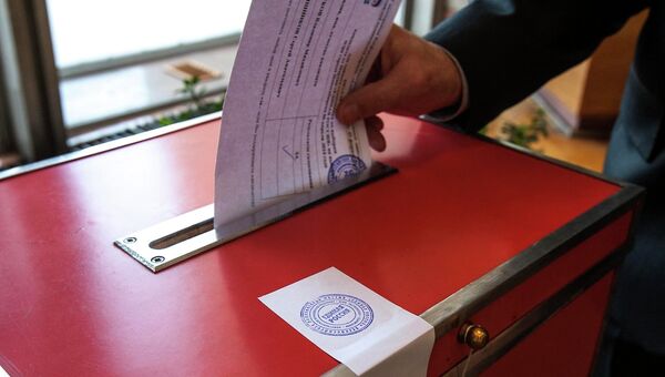 Голосование за кандидата на выборах в Новосибирске. Архивное фото