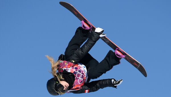 Анна-Мария Гассер (Австрия). Олимпиада 2014. Сноуборд. Женщины. Слоупстайл. Квалификация