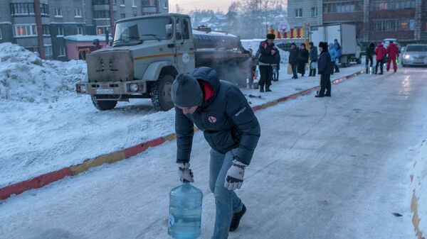 Авария на водопроводе в Новосибирске