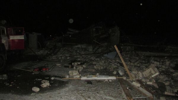 Взрыв в здании газонаполнительной станции в п. Чагода. Фото с места события