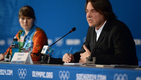 Пресс-конференция, посвященная церемонии открытия ХХII зимних Олимпийских игр