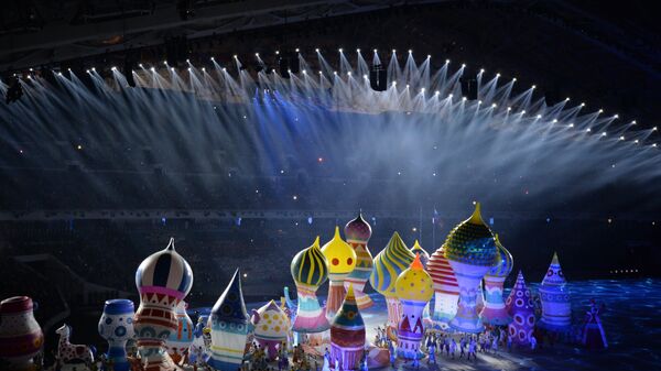 Церемония открытия XXII зимних Олимпийских игр, фото с места события