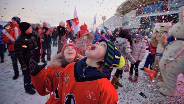 Екатеринбург празднует церемонию открытия ХХII зимних Олимпийских игр