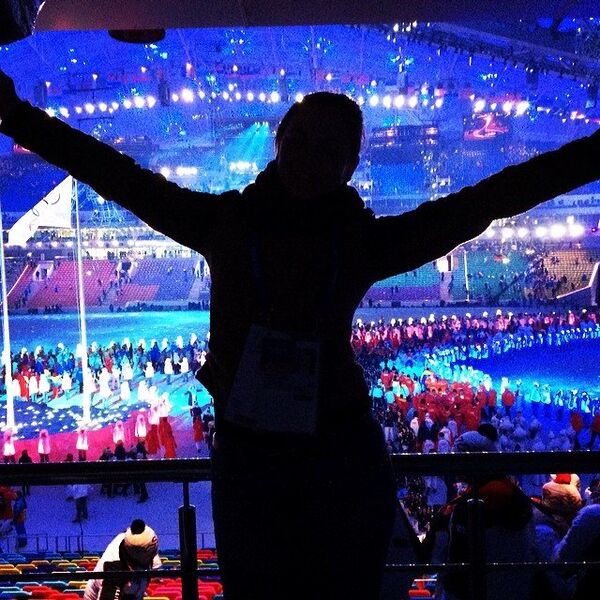 Во время церемонии открытия зимних Олимпийских игр в Сочи