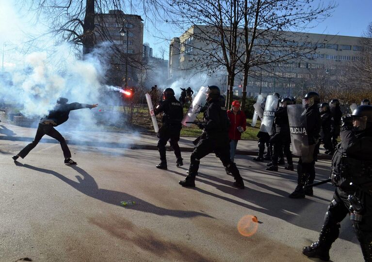 Протесты в Сараево, Босния и Герцеговина