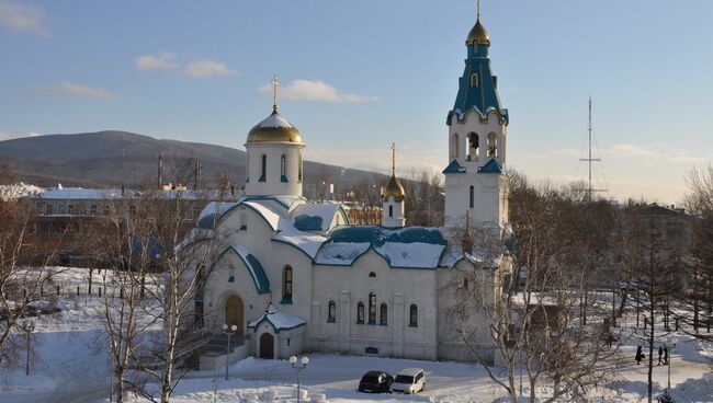 Собор Воскресения Христова в Южно-Сахалинске, архивное фото