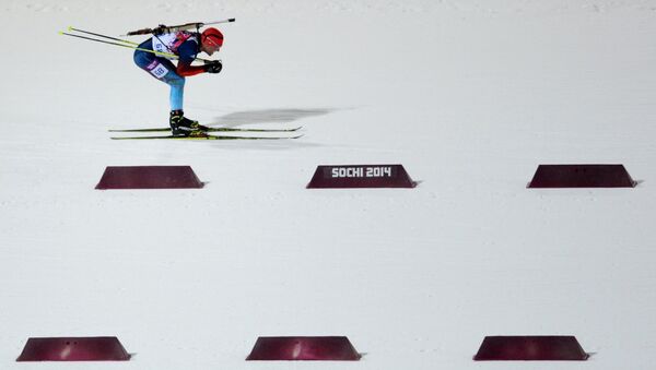 Олимпиада 2014. Биатлон. Мужчины. Спринт. Архивное фото