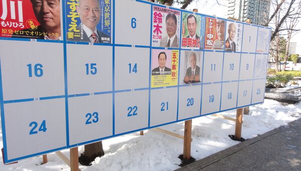 Выборы губернатора Токио, фото с места событий