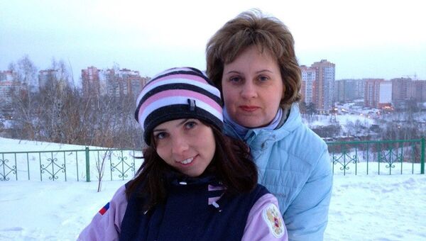Томская фристайлистка Анна Миртова с мамой Натальей, архивное фото