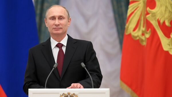 В.Путин вручил президентские премии молодым ученым