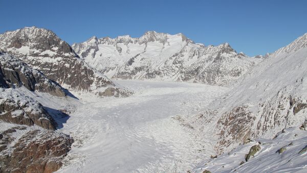 Большой Алечский ледник в Швейцарии