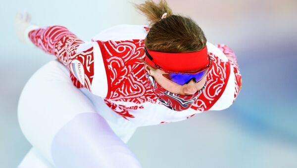 Олимпиада 2014. Конькобежный спорт. Женщины. 1000 метров. Ольга Фаткулина. Архивное фото