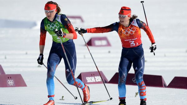 Олимпиада 2014. Лыжные гонки. Женщины. Эстафета. Фото с места события